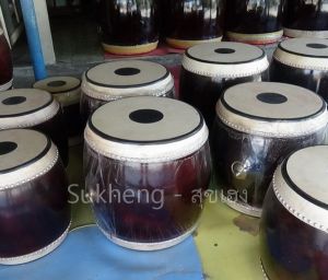 Sukheng กลองทัด กลองไทยหนังวัวสองหน้า 15-16 นิ้ว