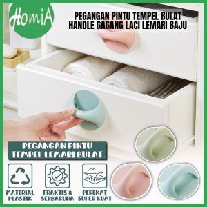 Pegangan Pintu Tempel Lemari Bulat