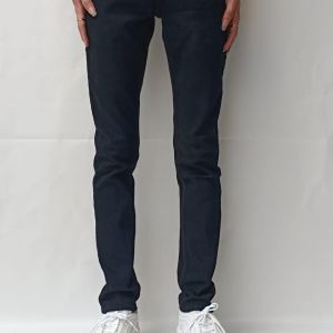 Celana Jeans SlimFit Pria Warna Biru Dongker Gaya Skiny Alami Panjang Full Length