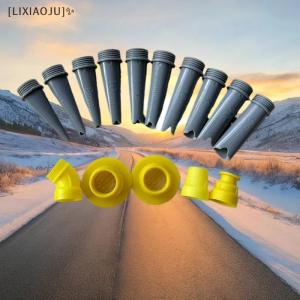 [LIXIAOJU] 15Pcs Caulk Finisher Caulking Nozzle Tips Kit Replacement With Connection Bases For Bathroom Doors V-shaped Gluing Nozzle