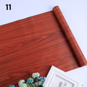 Self-Adhesive Wallpaper Wood Grain Thickened Contact Paper Peel and Stick Wood Contact Paper Waterproof Removable Furniture Renewal