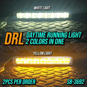 Sub Zero DRL SB-3692 2colors in one YELLOW and WHITE Daytime Running Light 2pcs