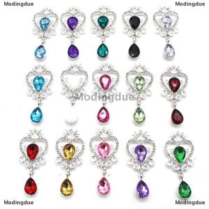 [COD] Modingdue Heart Rhinestone Brooch Accessories DIY Wedding Invitation Card Wine Glass Gift Box Creative Decoration