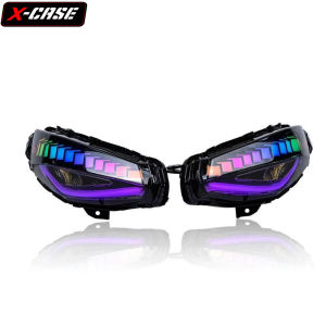 LAMPU STOP X MAX 300 250 NEW YAMAH STOPLAMP RGB TRAIL LIGHT XMAX V2 LED TAIL BELAKANG XMAX250 RGB TAIL LIGHT MATA GABAN RAINBOW LED TAILLAMP