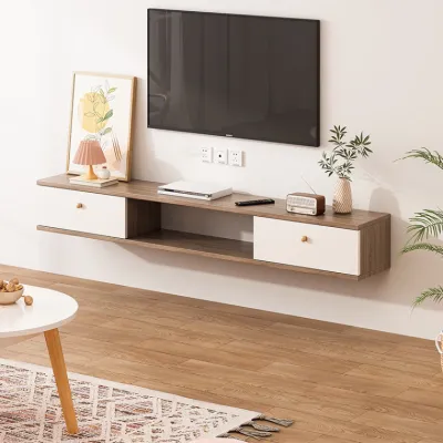 Kệ tivi treo tường sang trọng phù hợp với bàn ghế sofa phòng khách - GP188