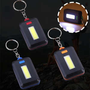 Portable keychain light led Flashlight mini torch light led tourch light powerful torchlight Camping Light Battery Powered Lamp LED Emergency Light Battery Lantern High Power Torch COB work light Keychain Flashlight