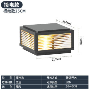 SXH โคมไฟเสาพลังงานแสงอาทิตย์กลางแจ้งกันน้ำชุมชนผนังโพสต์โคมไฟบ้านวิลล่าระเบียงลานประตูโพสต์แสง