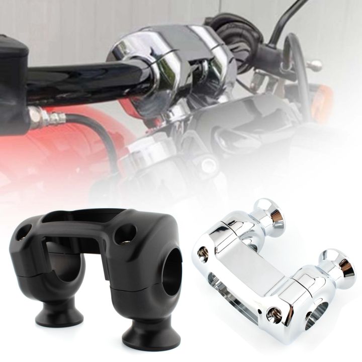 Motorcycle Handlebar Risers Clamp 11/4" inch CNC For Harley Softail