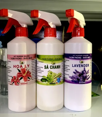 500ML - CHAI XỊT thơm phòngkhử khuẩn hương sả chanhtinh dầu sả chanh thơm phòng khử khuẩn chai xịt diệt khuẩn