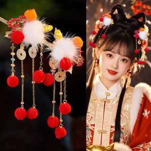 YONDO Classical Ancient Hair Stick Pearl Chinese Style Tang Dynasty Hairpin Elegant Hair Ball Hair Fork Children
