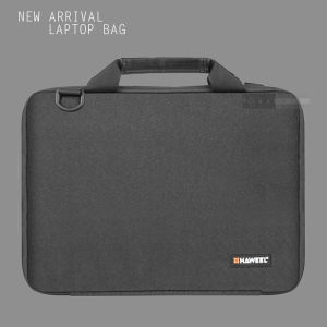 Tas Laptop Portable Briefcase Jinjing dan Selempang Pria dan Wanita - Tas Laptop Haweel 13" -14" dan 15" inchi