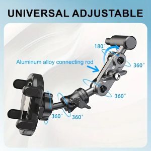 จัดส่งจากประเทศไทย ที่วางโทรศัพท์ระบายช่องลมในรถ การหมุน360องศายึดรถปรับมุมได้
