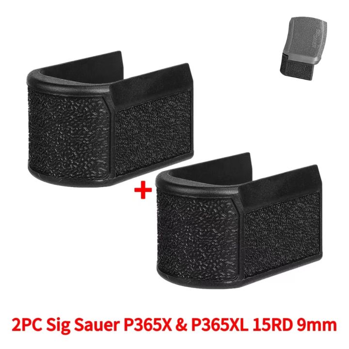 MAGO 2 Piastre Estensione Impugnatura Per Caricatore Sig Sauer P365X E P365XL, 15 Colpi, 9mm
