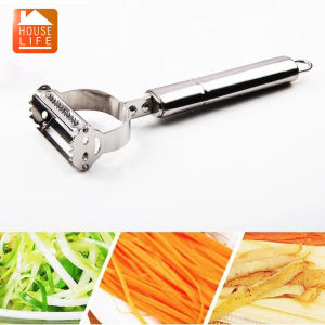 2 in1 Stainless Steel Potato Grater Julienne Peeler Kitchen Accessories Vegetables Peeler Double Planing Grater Kitchen Tools