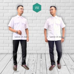 COD Kemeja putih Baju pdh Pegawai Negeri Sipil/pns Baju putih atasan/Celana Hitam Pemda Baju Formal