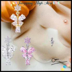 【Jumpping】 แฟชั่นประกาย zircon ท้องกระดุมแหวนผีเสื้อหัวใจสะดือเจาะแหวนสำหรับผู้หญิงเครื่องประดับร่างกาย