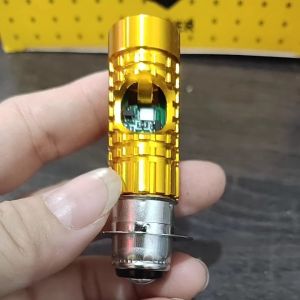 Lampu Led Utama Motor Matic H6 ACDC 12W+12W Hilow P/K Senja Biru - Lampu Depan H6 Lensa Laser Hilow - Lampu Led H6 Laser Gun 2Tone