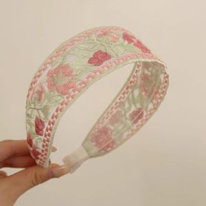 Bando Bordir Bunga Cantik Universal Bando Bunga Korea Bandana Motif Bunga Korean Headband Korea