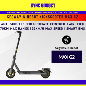 SEGWAY-NINEBOT  Electrict Outdoor KickScooter Max G2 [Work With Apple Find I 70KM Max Range IAnti-skid TCS I Air-Lock]