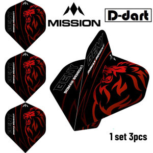Mission Dart Flights - Roman Benecky STANDARD 100 Micron Solo Darts Flight For Soft and Steel Darts (SAYAP ARROW)