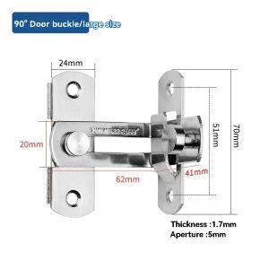 304 stainless steel Bathroom lock Bedroom lock Latch latch stainless steel door lock Door bolt