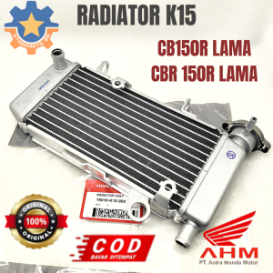 RADIATOR HONDA K15 MOTOR CB150R LAMA CBR 150R LAMA KUALITAS ORISINIL ASLI AHM LADIATOR RADIATOL