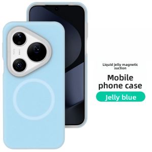 Jelly Liquid Silicone Case For HUAWEI Pura 90S Pro Max 5G Skin-friendly Shockproof Back Cover For Magsafe Phone Shell