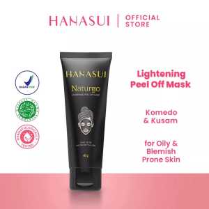 HANASUI  Naturgo Lightening Peel Off Mask Tube 60g - Masker Lumpur