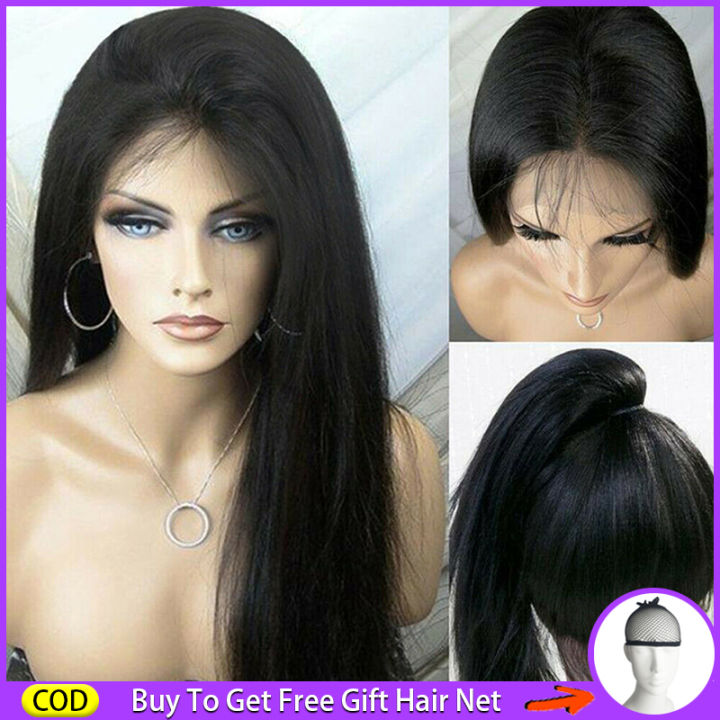 lace front wig for women human true hair original lack Hair Wigs