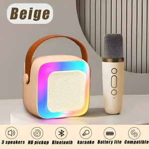 【Sing any time!  】 Mini Bluetooth microphone wireless Bluetooth speaker portable speaker home KTV karaoke microphone