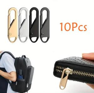 10 cái dây kéo thanh trượt puller dây kéo sửa chữa dây kéo đầu đồ may thủ công tự làm