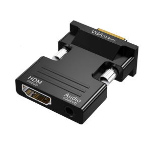 Durability HDTV to VGA Adapter with 1080P Output and Audios Port for Diverse Display Devices Widely Compatibility