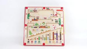 Magnetic Color and Number Maze Montessori Toys Wooden Puzzle Activity Board Learning Puzzle Counting Matching Toys for Toddlers2026