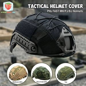 Tactical Helmet Cover Fast MH PJ BJ Airsoft Paintball 500D Nylon Elastic Cord Hunting