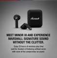 Marshall Minor III Earbuds Marshall Wireless Bluetooth Earphones Waterproof Sports Earbuds for IOS/Android Bluetooth Headset 20 Hours of Battery Life Marshall Earphones Original. 