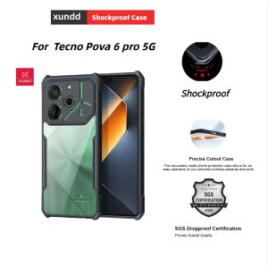 Tecno Pova 6 pro XUNDD Beatle Transparent Shockproof Protective Case