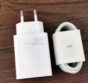 Charger 55 Watt Xiaomi Turbo Charge Fast Charging Cas Type C & Micro USB Model MDY-12-EA