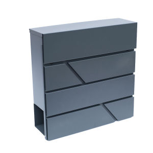 Modern Metal Mailbox Outdoor Waterproof Gate Wall Mounted Lockable Mailbox