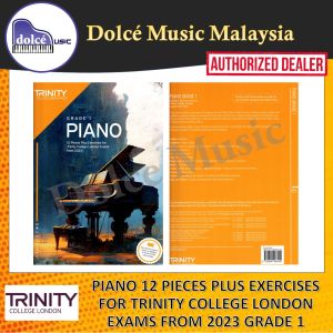 Trinity - Piano 12 Pieces Plus Exercises for Trinity College London Exams from 2023 - Grade 1