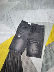 Quần short jean nam XÁM vá rách đẹp phong cách 2024 vải jean dày mềm kiểu dáng trẻ trung đúng form giá tốt