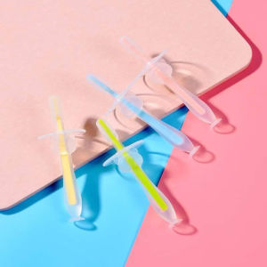 แปรงสีฟันเด็ก ซิลิโคน 6 เดือน ขึ้นไป เนื้อนิ่ม สำหรับ เด็กหัดแปรงฟัน ทำความสะอาดฟันสินค้าพร้อมส่ง Baby toothbrush