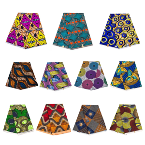 3Yard Double Side Waxed Printing Cloth African Geometric Pattern Sewing Fabric For Quilting Patchwork Cushion Covers