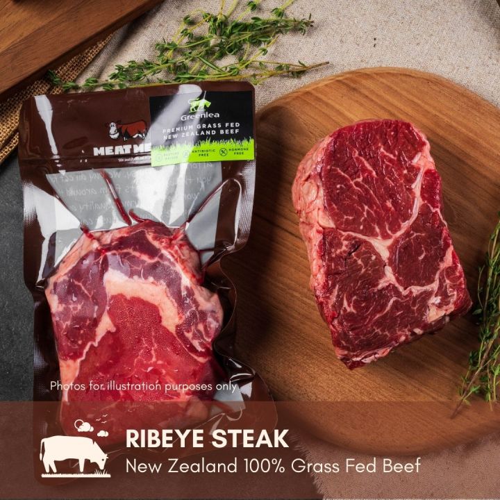 New Zealand 100 Grass Fed Ribeye Steak Bundle 1kg Lazada Singapore 