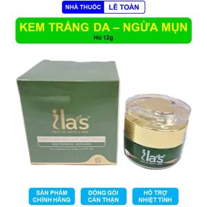 Kem trắng da ngừa mụn Ilas giúp da trắng sáng và ngăn ngừa các loại mụn - Hủ 12g