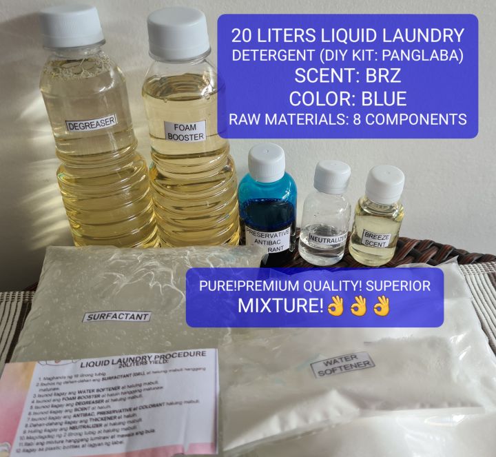 20 LITERS LIQUID LAUNDRY DETERGENT DIY KIT, LIQUID WASHING DETERGENT