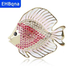 [COD] EHBqna SPORTS เข็มกลัดปลาเขตร้อนรูปสัตว์ประดับพลอยเทียมน่ารักสำหรับผู้หญิงเสื้อผ้าเสื้อโค้ทของขวัญ