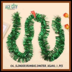 [ 2 Meter ] Slinger Rumbai / Warna Warni / Diameter 6cm / Dekorasi Parcel / Natal / 1pcs