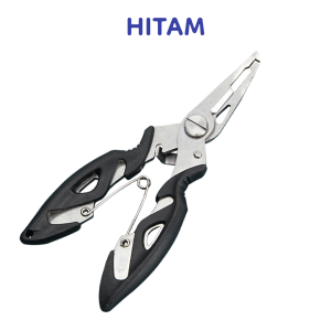 Miloku Tang Gunting Pemotong Kail Pancing Stainless Steel Fishing Hook Remover Penjepit Mulut Ikan Pegangan Besi