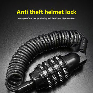 [Habilulu] 1Pcs Universal Motorcycle Bicycle Password Lock Portable Helmet Lock Anti-theft Mtb Road Bike Bicycle Locks