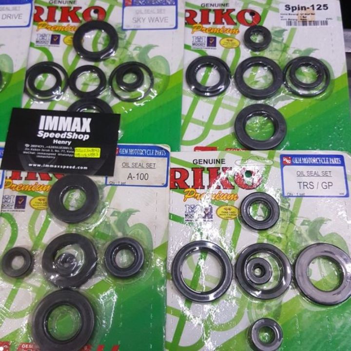 Oil Seal Full Set Suzuki Skydrive Skywave spin 125 oli Sil Mesin Asli ...